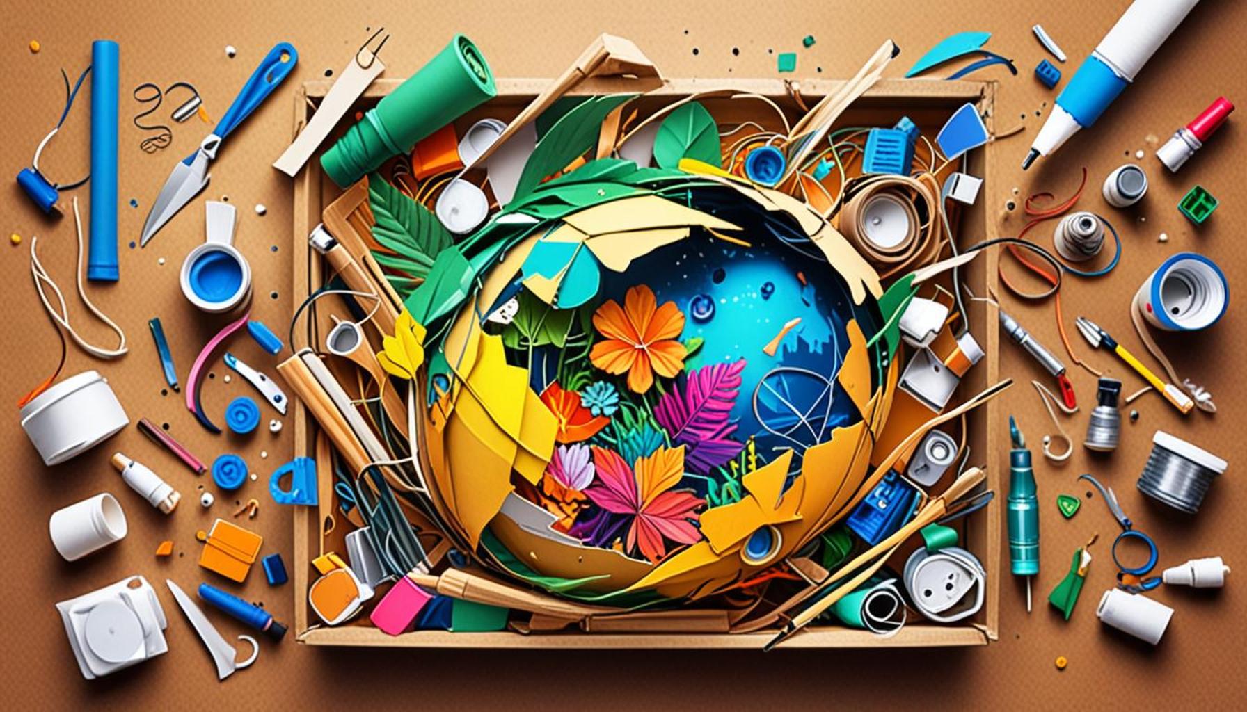 Transforming Recyclable Materials into Art: Sustainable Craft Projects
